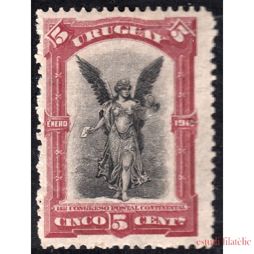 Uruguay 195 1911 1º Congreso postal Sudamericano MH
