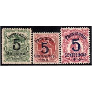 Uruguay 183/85 1910 Eros Escudo Toros MH