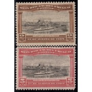 Uruguay 177/78 1909 Apertura del puerto de Montevideo MH