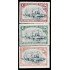 Uruguay 174/76 1908 80 Aniversario del arribo de los fundadores de la República Crucero MNH