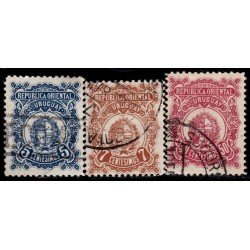 Uruguay 171/73 Escudo Shield usados Uruguay 171/73 Escudo Shield usados