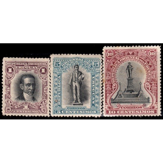 Uruguay 114/16 1896 Monumento al Presidente Joaquín Suárez MH Uruguay 114/16 1896 Monumento al Presidente Joaquín Suárez MH