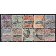 Uruguay 222/31 1919/20 Cerro y puerto de Montevideo usados