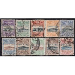 Uruguay 222/31 1919/20 Cerro y puerto de Montevideo usados Uruguay 222/31 1919/20 Cerro y puerto de Montevideo usados