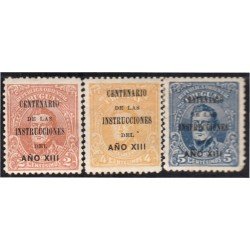 Uruguay 211/13 1913 General José Artigas MH Uruguay 211/13 1913 General José Artigas MH