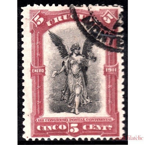 Uruguay 195 1911 1º Congreso postal Sudamericano usado