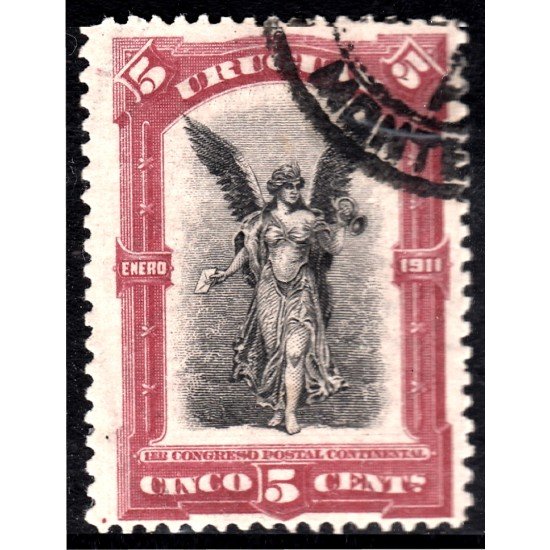 Uruguay 195 1911 1º Congreso postal Sudamericano usado Uruguay 195 1911 1º Congreso postal Sudamericano usado