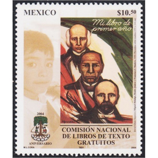 Mexico 2089 2004 45 Años de la Comisión Nacional de Libros de Texto escrito MNH