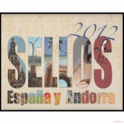 Libro Album Oficial de Sellos España y Andorra Año Completo 2012 Sin sellos