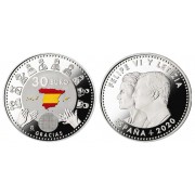 España Spain Euros conmemorativos 30 euros 2020 Héroes Covid  