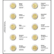 Lindner 1118-33 Hojas individuales para monedas conmemorativas de 2 Euros