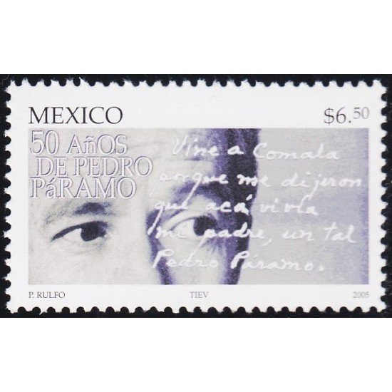 Mexico 2095 2005 Literatura 50 Años de Pedro Paramo del escritor Juan Rulfo MNH Mexico 2095 2005 Literatura 50 Años de Pedro Paramo del escritor Juan Rulfo MNH