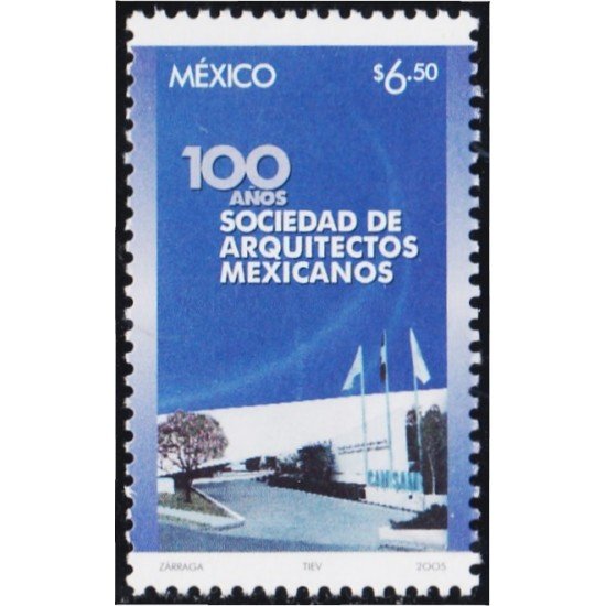 Mexico 2106 2005 100° de la Sociedad de Arquitectos mejicanos MNH Mexico 2106 2005 100° de la Sociedad de Arquitectos mejicanos MNH