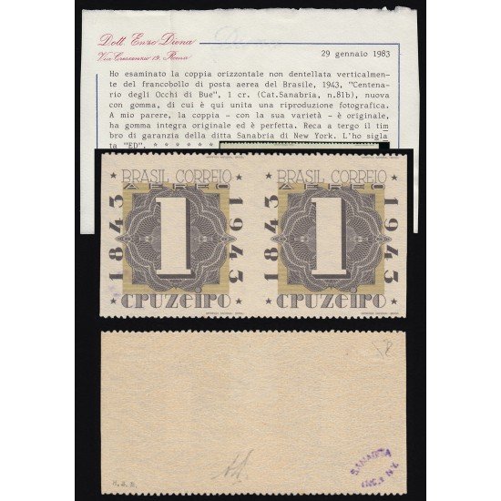 Brasil Brazil 81B 1843/1943 Correo Aéreo
