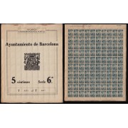 Barcelona Carpeta Oficial Sellos del nº 20 con 2500 sellos MNH