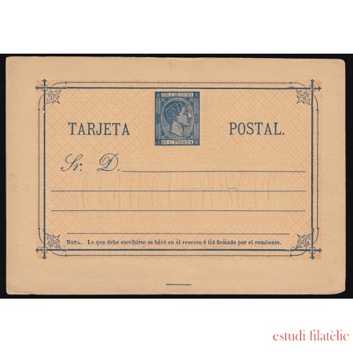 Cuba Entero Postal 1 1879 Alfonso XII