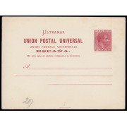Cuba Entero Postal 3 1880 Alfonso XII