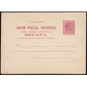 Cuba Entero Postal 11 1882 Alfonso XII