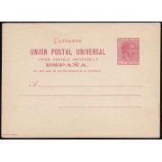 Cuba Entero Postal 11 1882 Alfonso XII