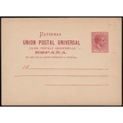 Cuba Entero Postal 11 1882 Alfonso XII