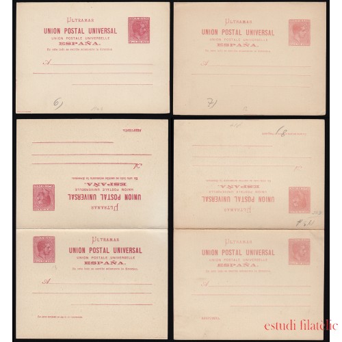 Cuba Entero Postal 11/14 1882 Alfonso XII
