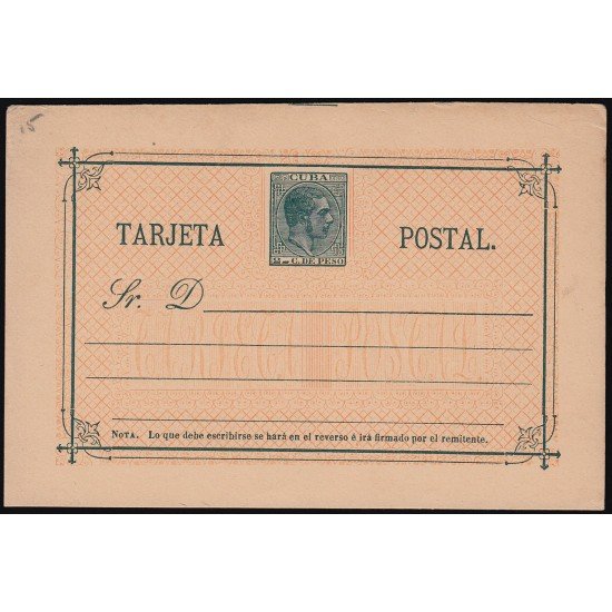 Cuba Entero Postal 15 1882 Alfonso XII Cuba Entero Postal 15 1882 Alfonso XII