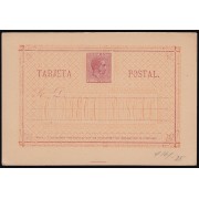 Cuba Entero Postal 17 1882 Alfonso XII