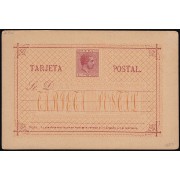 Cuba Entero Postal 18 1882 Alfonso XII
