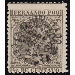 Fernando Poo 23 1896/00 Alfonso XIII MNH Fernando Poo 23 1896/00 Alfonso XIII MNH