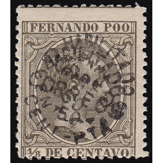 Fernando Poo 23 1896/00 Alfonso XIII MNH Fernando Poo 23 1896/00 Alfonso XIII MNH