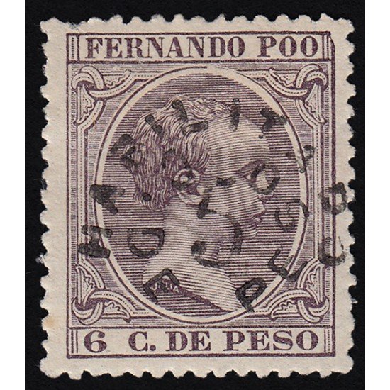Fernando Poo 33 1896/00 Alfonso XIII MH Fernando Poo 33 1896/00 Alfonso XIII MH