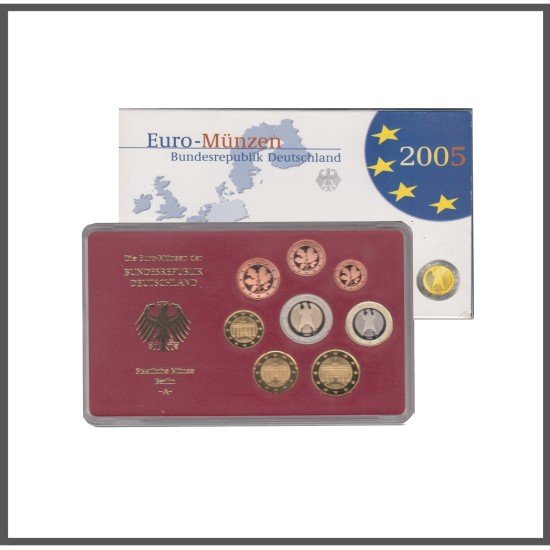 Alemania 2005 Cartera Oficial Estuche Cápsula Proof ( ceca A ) Alemania 2005 Cartera Oficial Estuche Cápsula Proof ( ceca A )