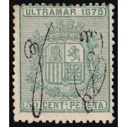 Puerto Rico  6 1875 Escudo de España Coat of Spain MH