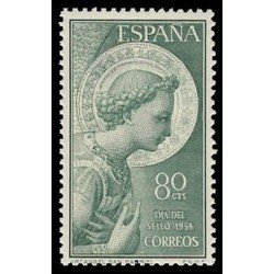 España Spain 1195 1956 Arcángel San Gabriel MNH España Spain 1195 1956 Arcángel San Gabriel MNH