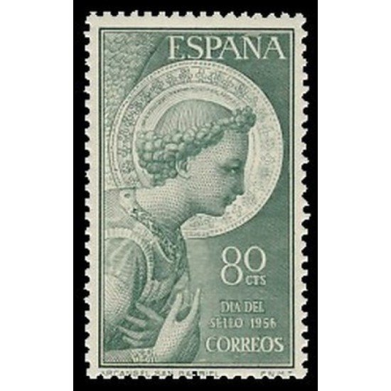España Spain 1195 1956 Arcángel San Gabriel MNH España Spain 1195 1956 Arcángel San Gabriel MNH