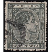 Puerto Rico 25 1879 Alfonso XII Usado