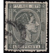 Puerto Rico 25 1879 Alfonso XII Usado
