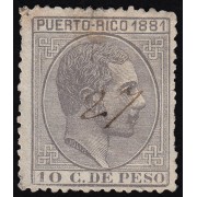 Puerto Rico 53 1881 Alfonso XII Usado