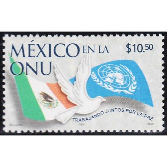 Mexico 2150 2005 Méjico en la ONU MNH Mexico 2150 2005 Méjico en la ONU MNH