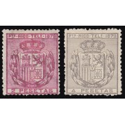 Puerto Rico Telégrafos 19/20 1879 Escudo España MH