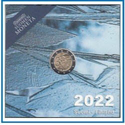 Finlandia 2022 Cartera Oficial 2 € euros conm. Erasmus Proof Finlandia 2022 Cartera Oficial 2 € euros conm. Erasmus Proof
