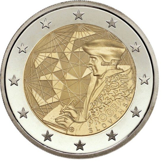 Eslovenia 2022 2 € euros conmemorativos Programa Erasmus Eslovenia 2022 2 € euros conmemorativos Programa Erasmus