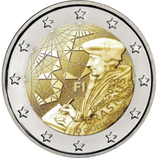 Finlandia 2022 2 € euros conmemorativos Programa Erasmus Finlandia 2022 2 € euros conmemorativos Programa Erasmus