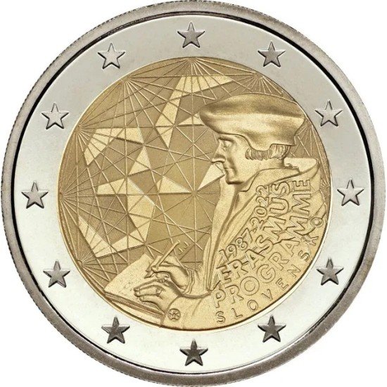 Eslovaquia 2022 2 € euros conmemorativos Programa Erasmus Eslovaquia 2022 2 € euros conmemorativos Programa Erasmus