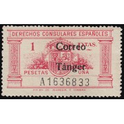 Tánger 143 1938 Derechos consulares MNH