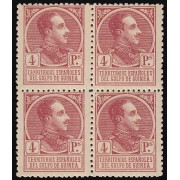 Guinea Española 139 1919 Alfonso XIII MNH  BL.4