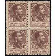 Guinea Española 140 1919 Alfonso XIII MNH  BL.4