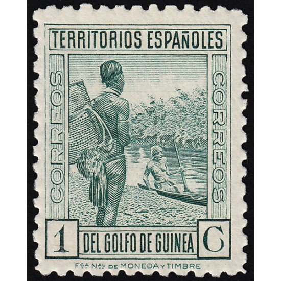 Guinea Española 244 1934-41 Tipos Diversos MNH Guinea Española 244 1934-41 Tipos Diversos MNH