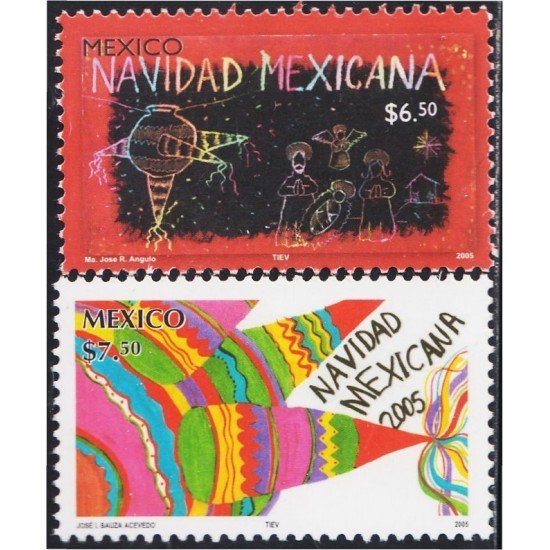 Mexico 2173/74 2005 Navidad Christmas MNH Mexico 2173/74 2005 Navidad Christmas MNH