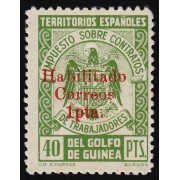 Guinea Española 259K 1939 - 1941 Escudo Shield MH